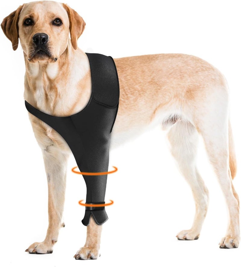 Paw Fun Dog Recovery Sleeve for Front Leg– Single Dog Leg Sleeve to Stop Licking– Breathable Protection for Joint Pain, Elbow Injuries, Hot Spots, Surgery, Wound Care as Cone Alternative(Right,S) - Image 1